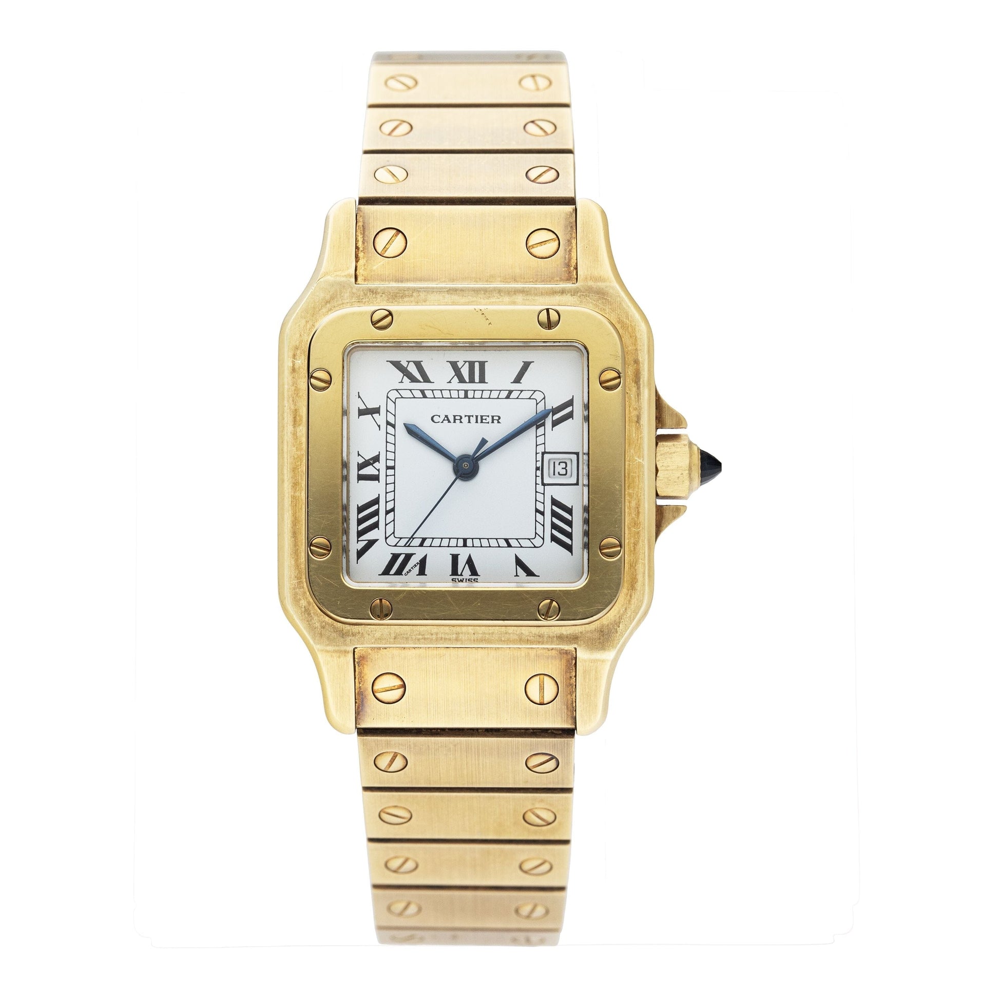 Cartier Santos 82746788 18K Yellow Gold Mens Watch - Wristwatch