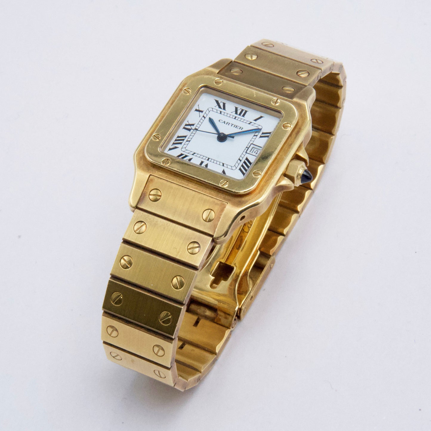 Cartier Santos 82746788 18K Yellow Gold Mens Watch - Wristwatch
