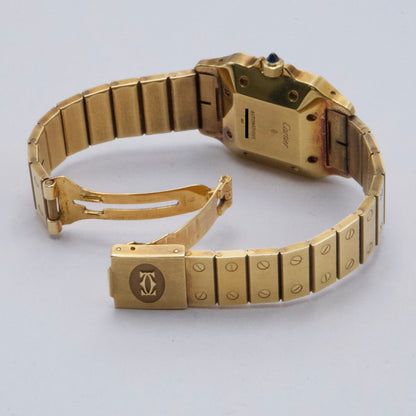 Cartier Santos 82746788 18K Yellow Gold Mens Watch - Wristwatch