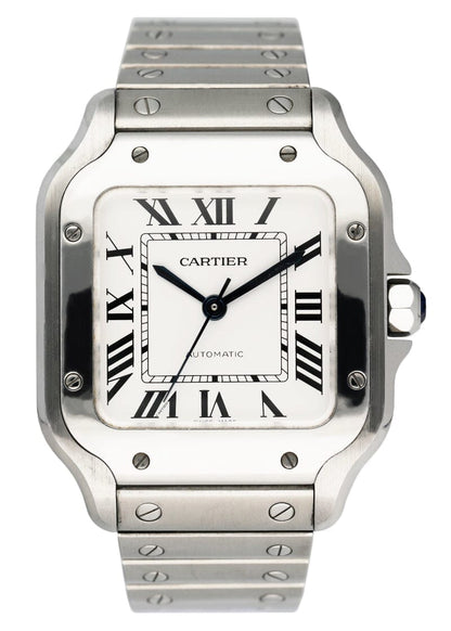 Cartier Santos De WSSA0029 Medium Steel Watch Box Papers - Virtual