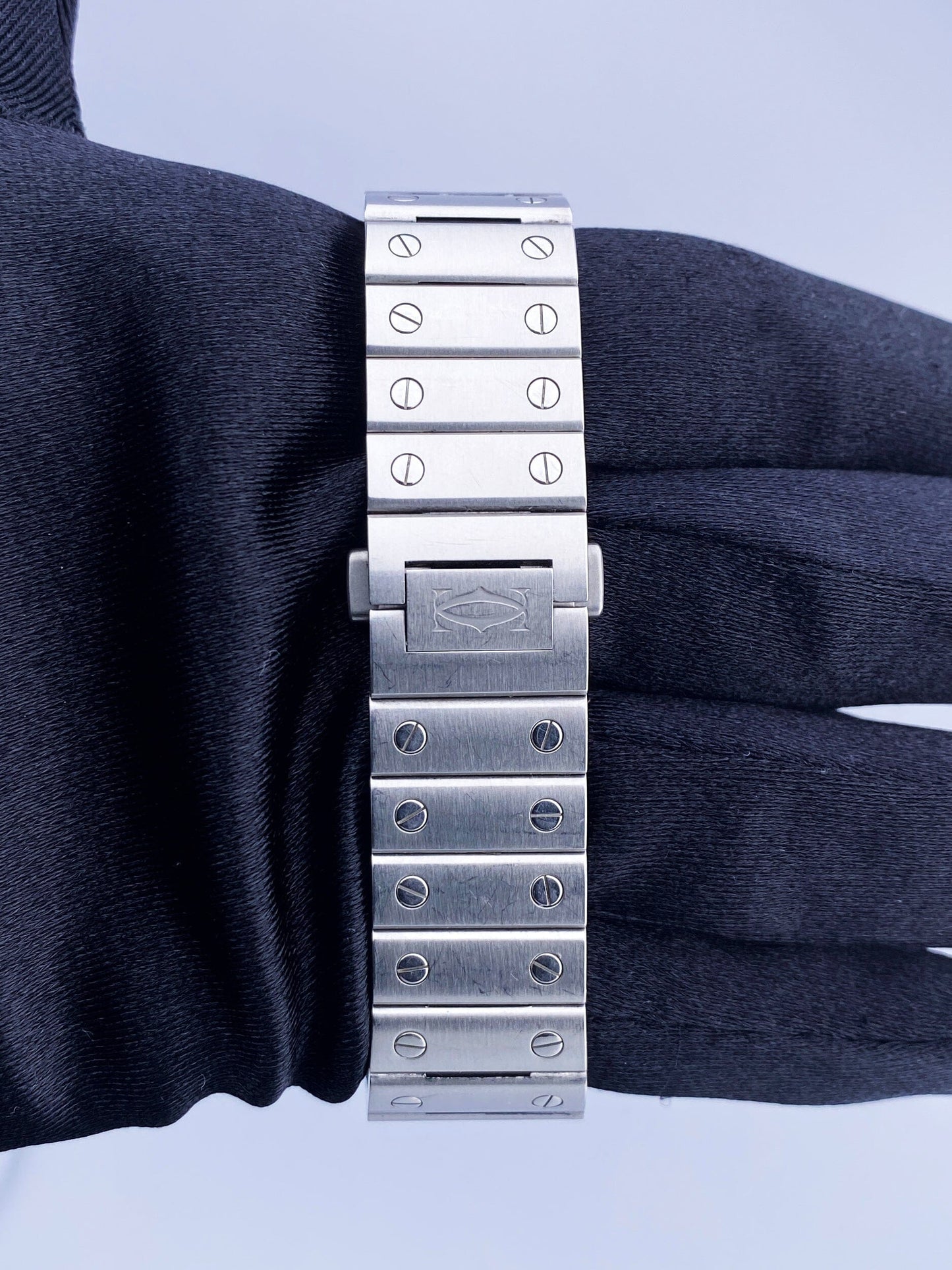 Cartier Santos De WSSA0029 Medium Steel Watch Box Papers - Virtual