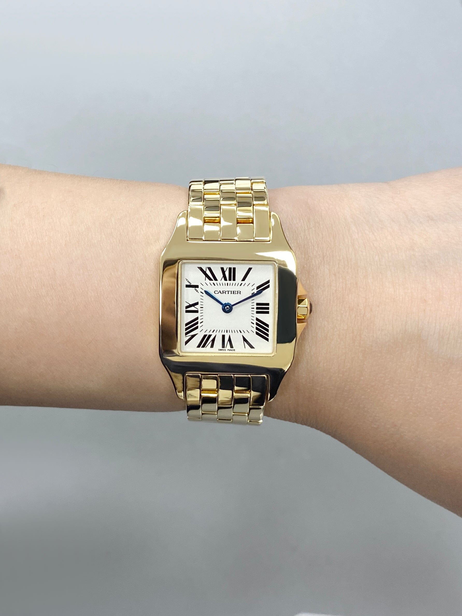 Cartier Santos Demoiselle W25062X9 18K Yellow Gold Ladies Watch