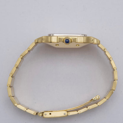 Cartier Santos Deux Ors 2900 White & Yellow Gold Watch - Watches
