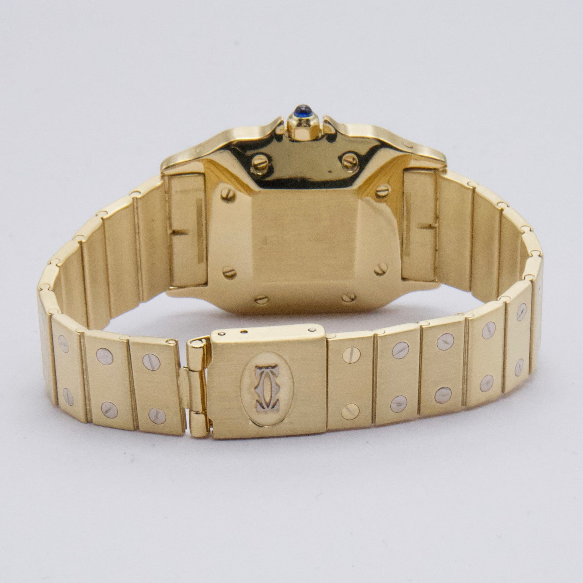 Cartier Santos Deux Ors 2900 White & Yellow Gold Watch - Watches