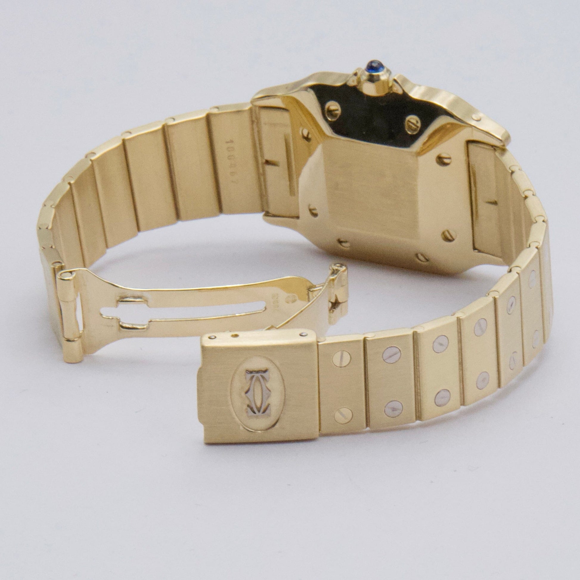 Cartier Santos Deux Ors 2900 White & Yellow Gold Watch - Watches