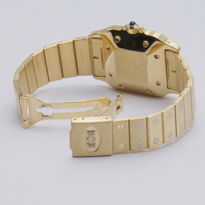 Cartier Santos Deux Ors 2900 White & Yellow Gold Watch - Watches