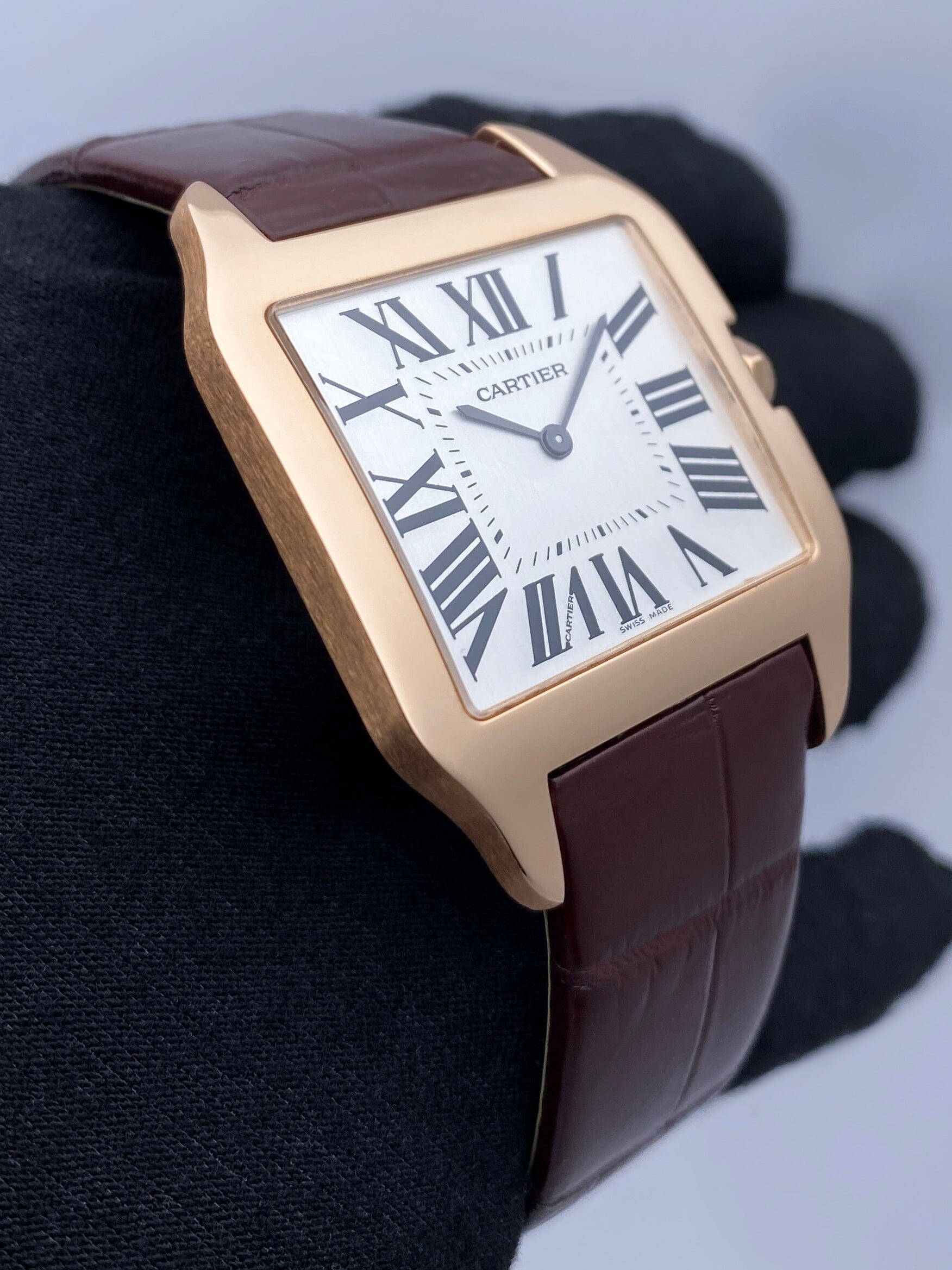 Cartier Santos Dumont W2006951 18K Rose Gold Mens Watch – Phigora