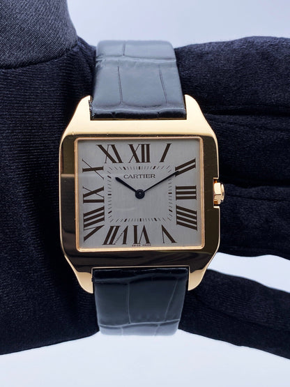 Cartier Santos Dumont W2006951 18K Rose Gold Mens Watch Box Papers - Wristwatch