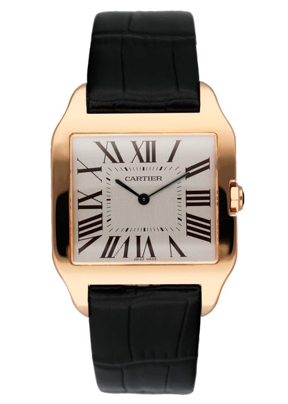 Cartier Santos Dumont W2006951 18K Rose Gold Mens Watch Box Papers - Wristwatch