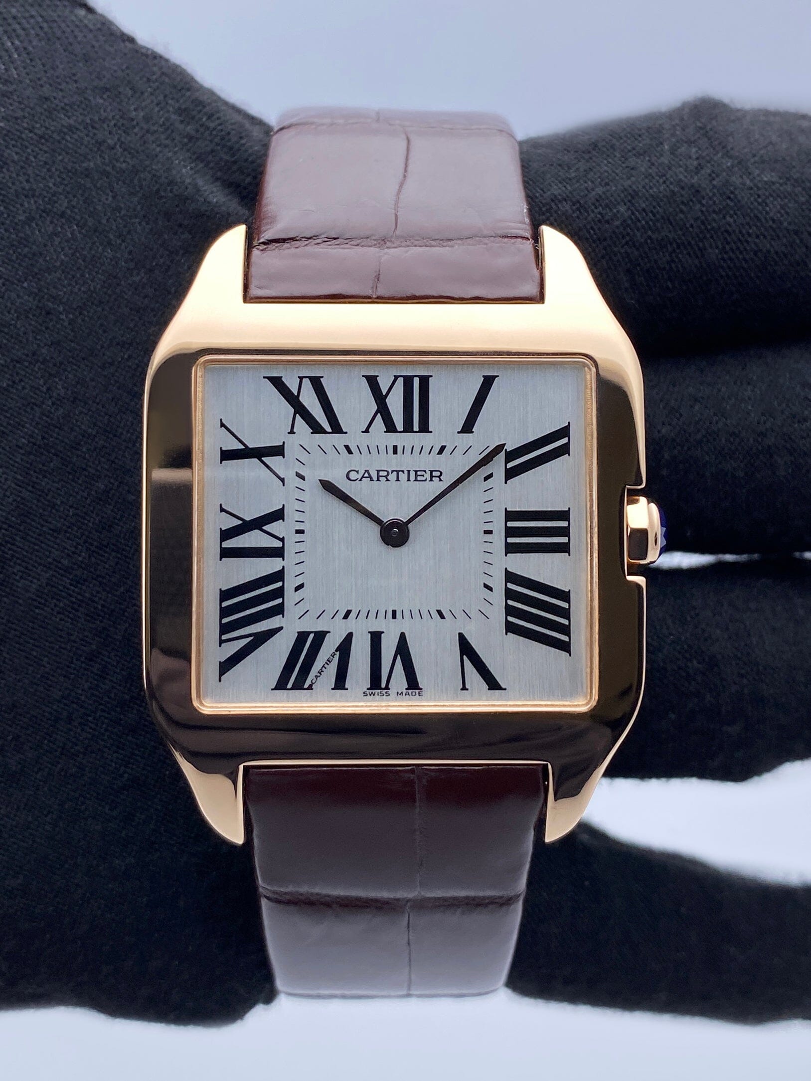 Cartier Santos Dumont W2006951 18K Rose Gold Mens Watch - Watches