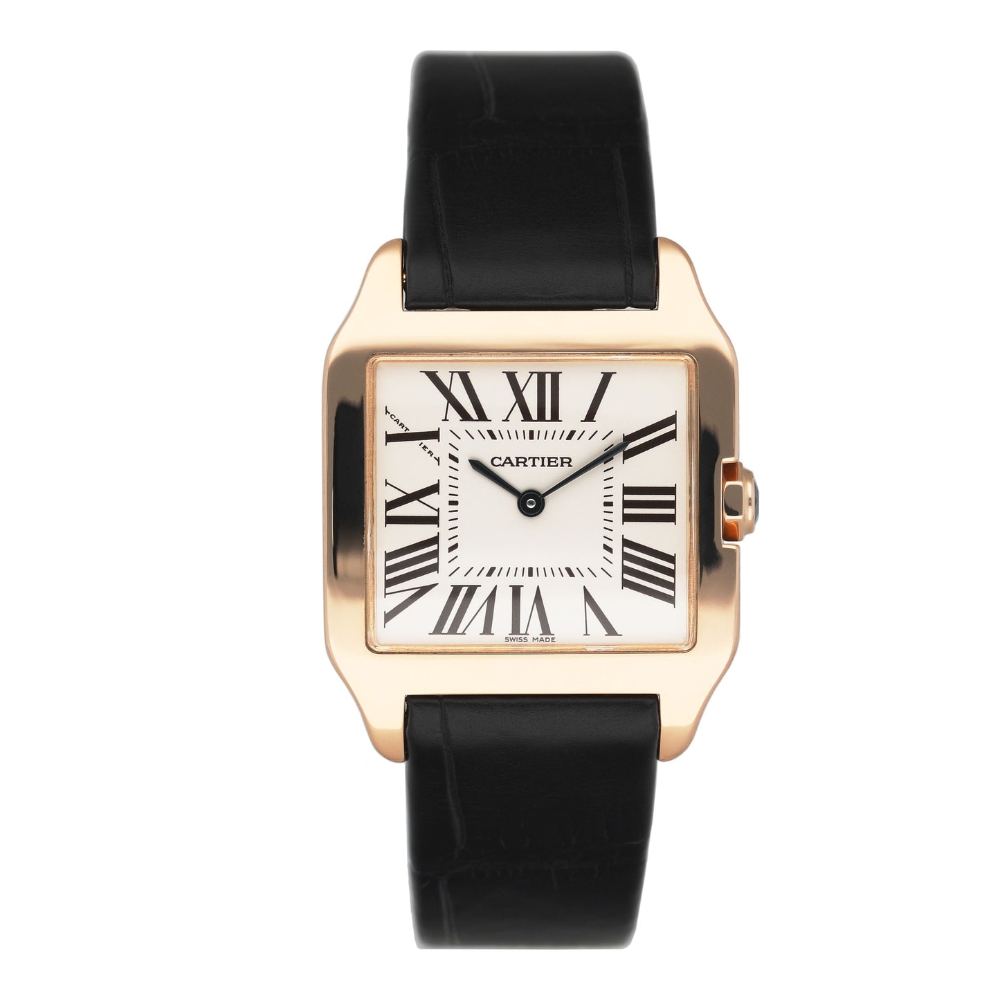 Cartier Santos Dumont W2009251 18K Rose Gold Mens Watch