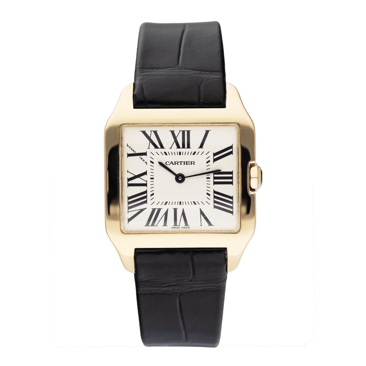 Cartier Santos Dumont W2009351 18K Yellow Gold Ladies Watch Box Papers - Watches