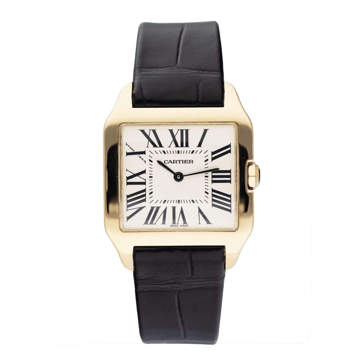 Cartier Santos Dumont W2009351 18K Yellow Gold Ladies Watch Box Papers - Watches