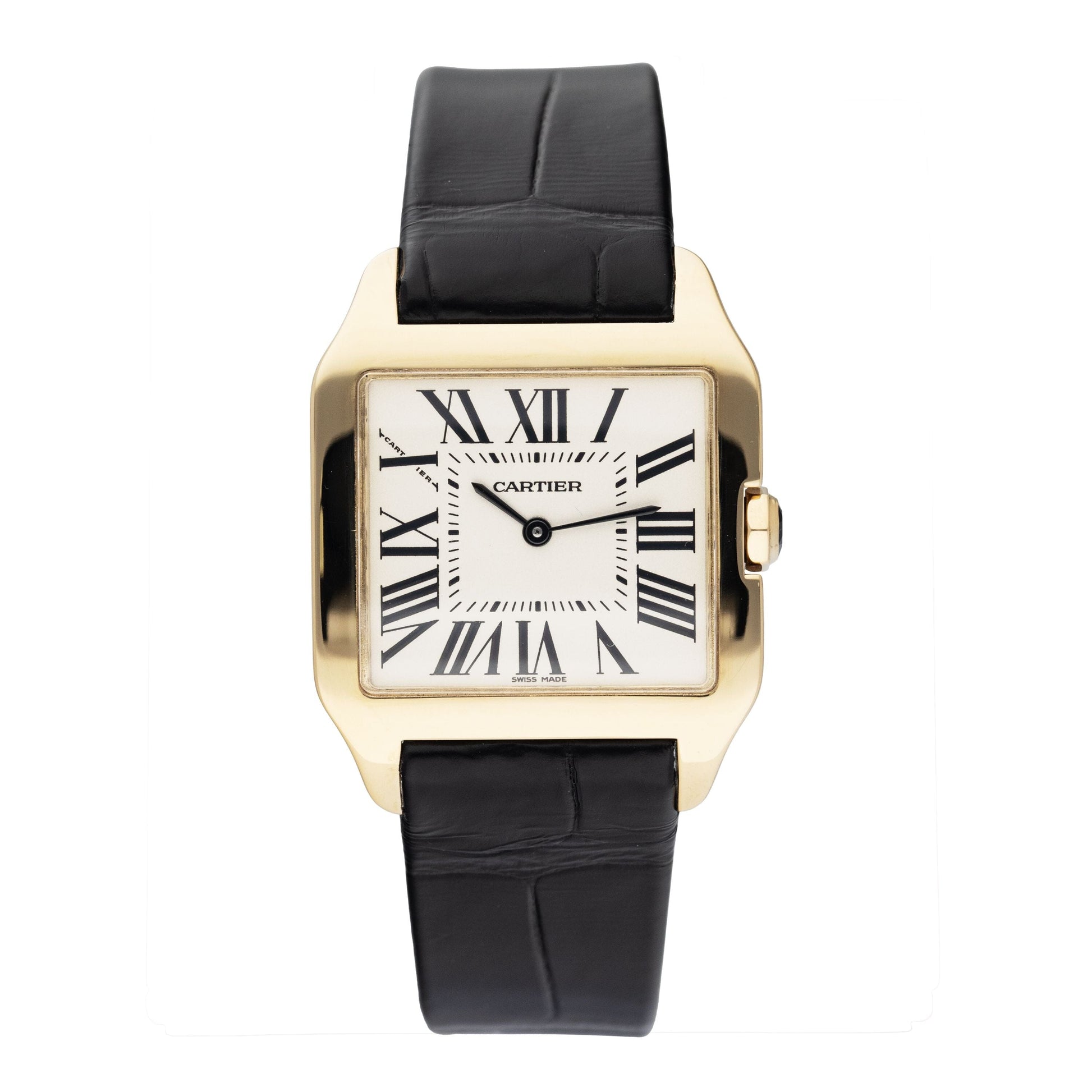 Cartier Santos Dumont W2009351 18K Yellow Gold Ladies Watch Box Papers - Watches