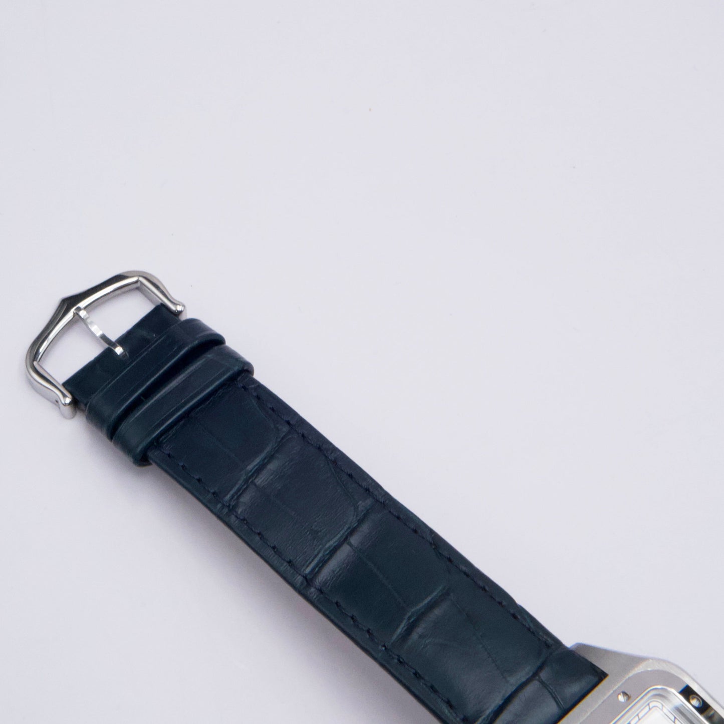 Cartier Santos Dumont XL WSSA0032 Silver Dial Steel Mens Watch Box Papers - Watches