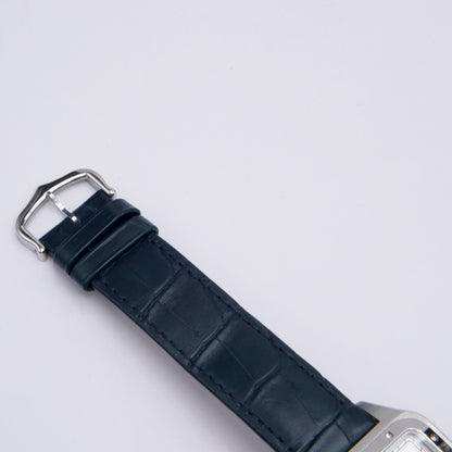 Cartier Santos Dumont XL WSSA0032 Silver Dial Steel Mens Watch Box Papers - Watches