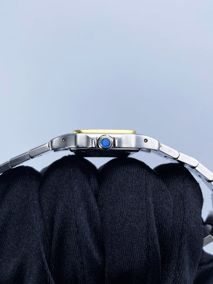 Cartier Santos Galbee 18K Yellow Gold & Steel Ladies Watch - Virtual