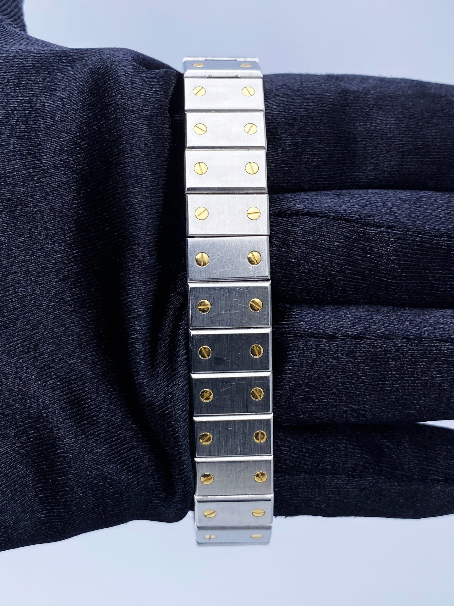 Cartier Santos Galbee 18K Yellow Gold & Steel Ladies Watch - Virtual
