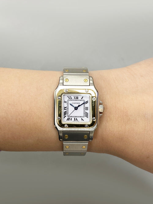 Santos Galbee Cartier Santos Steel Gold Cartier Santos Galbee 18K