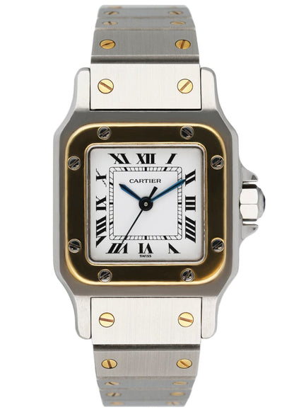 Cartier Santos Galbee 18K Yellow Gold & Steel Ladies Watch - Virtual