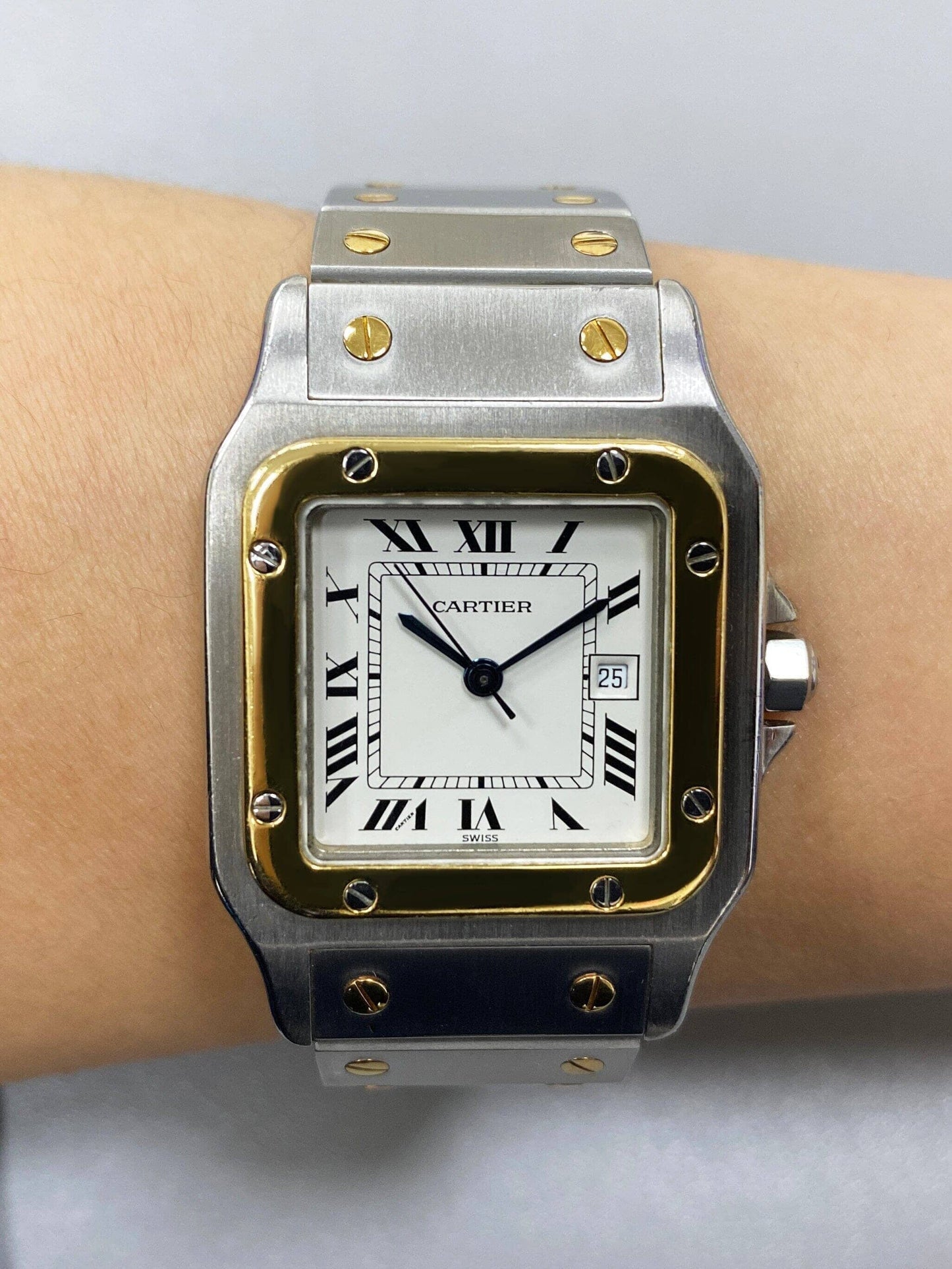 Cartier Santos Galbee 81036288 Two Tone Watch - Virtual