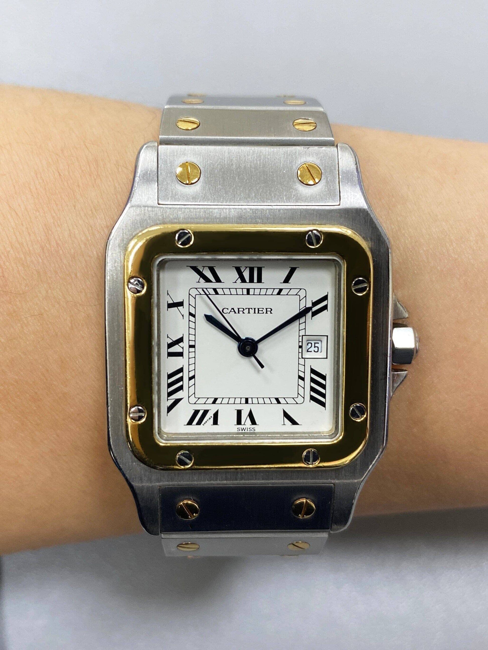 Cartier Santos Galbee 81036288 Two Tone Watch - Virtual