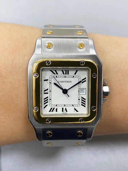 Cartier Santos Galbee 81036288 Two Tone Watch - Virtual
