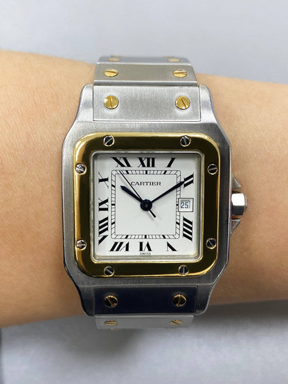 Cartier Santos Galbee 81036288 Two Tone Watch - Virtual