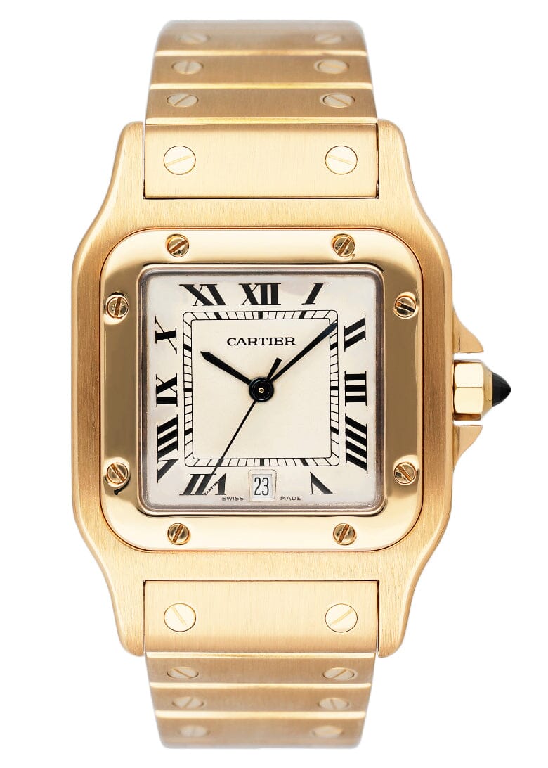 Cartier Santos Galbee W20009C5 18K Yellow Gold Watch - Watches