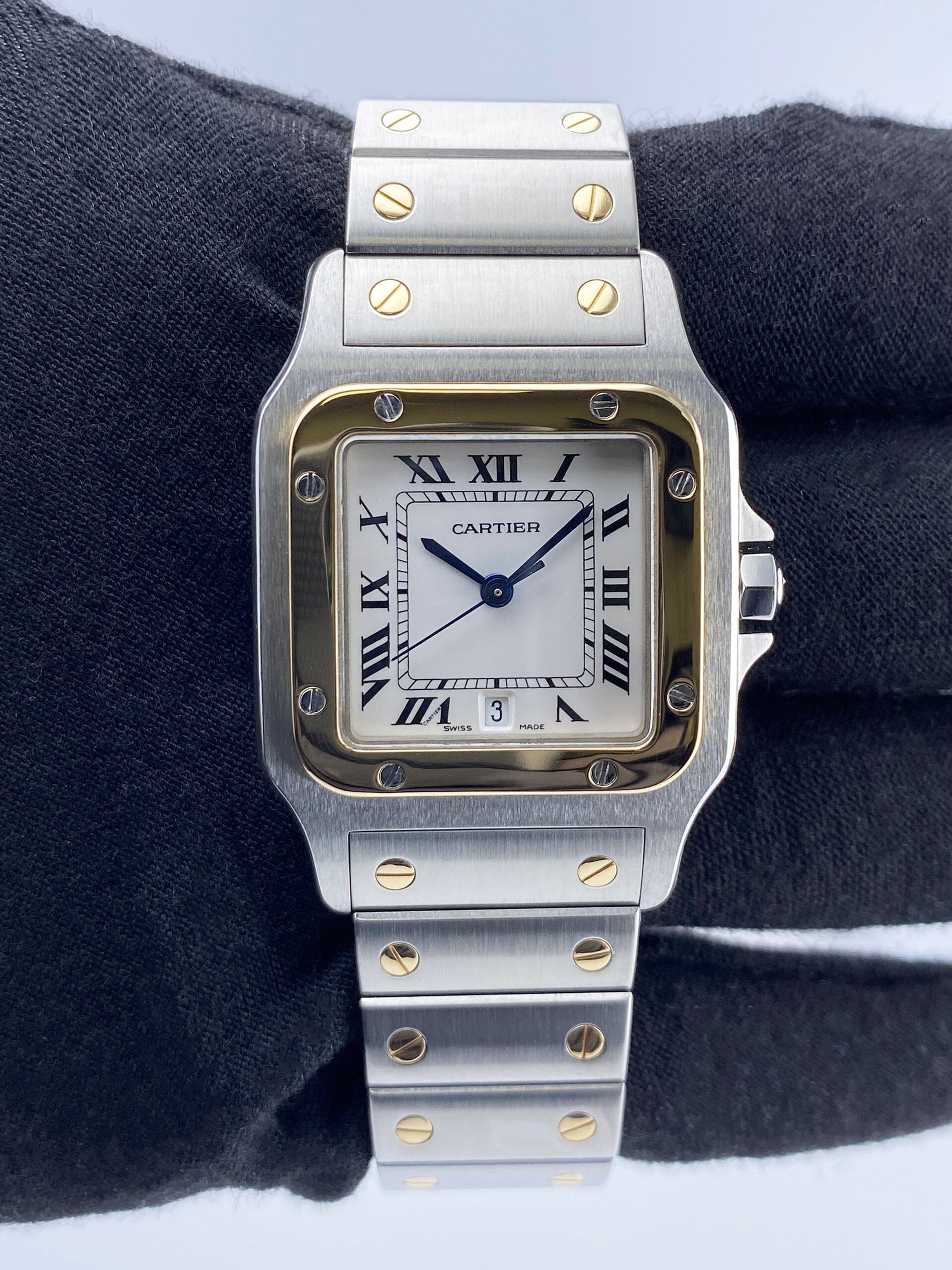 Cartier Santos Galbee W20011C4 187901 Two Tone Mens Watch - Watches