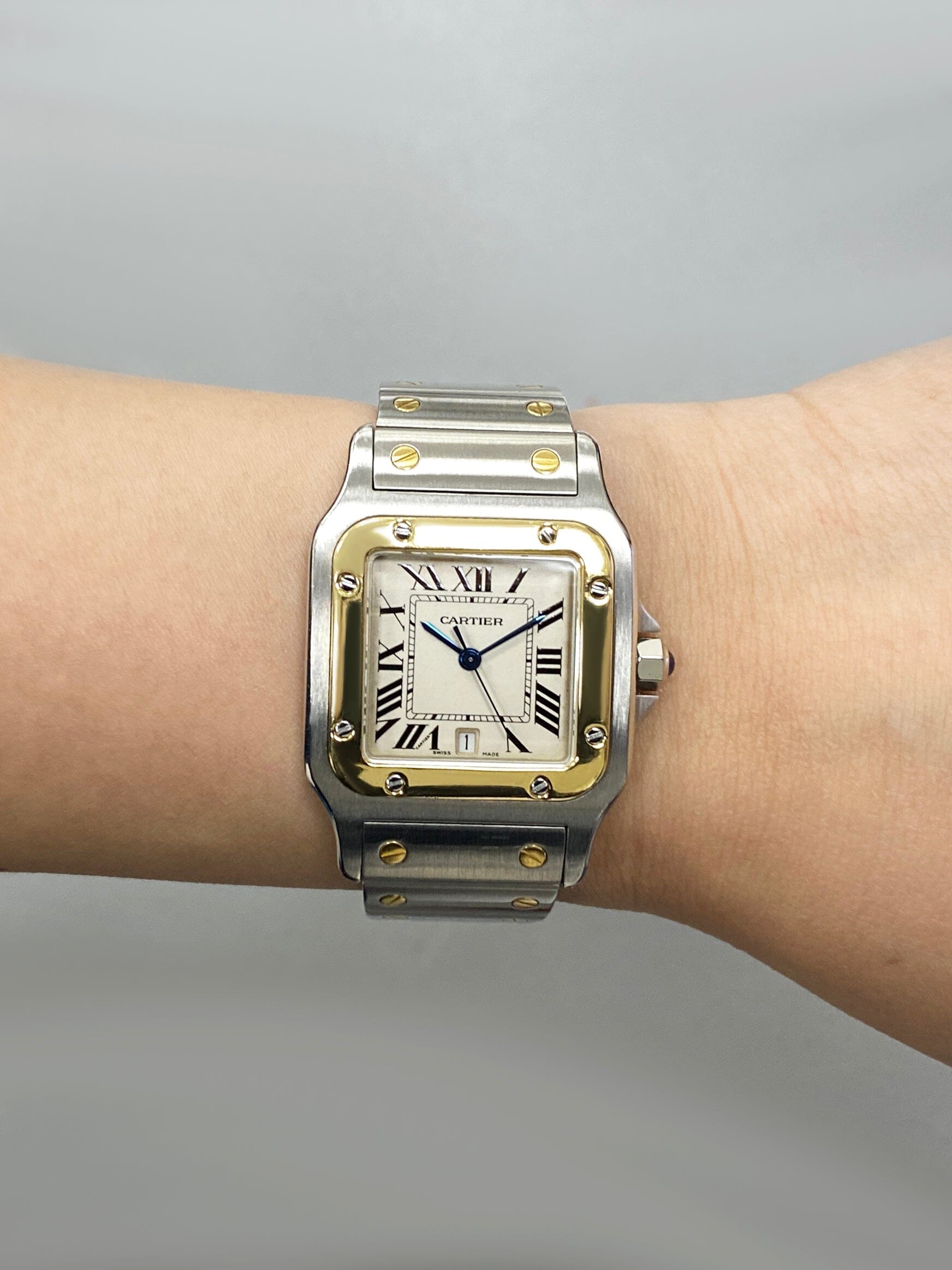Cartier Santos Galbee W20011C4 Two Tone Mens Watch - Watches
