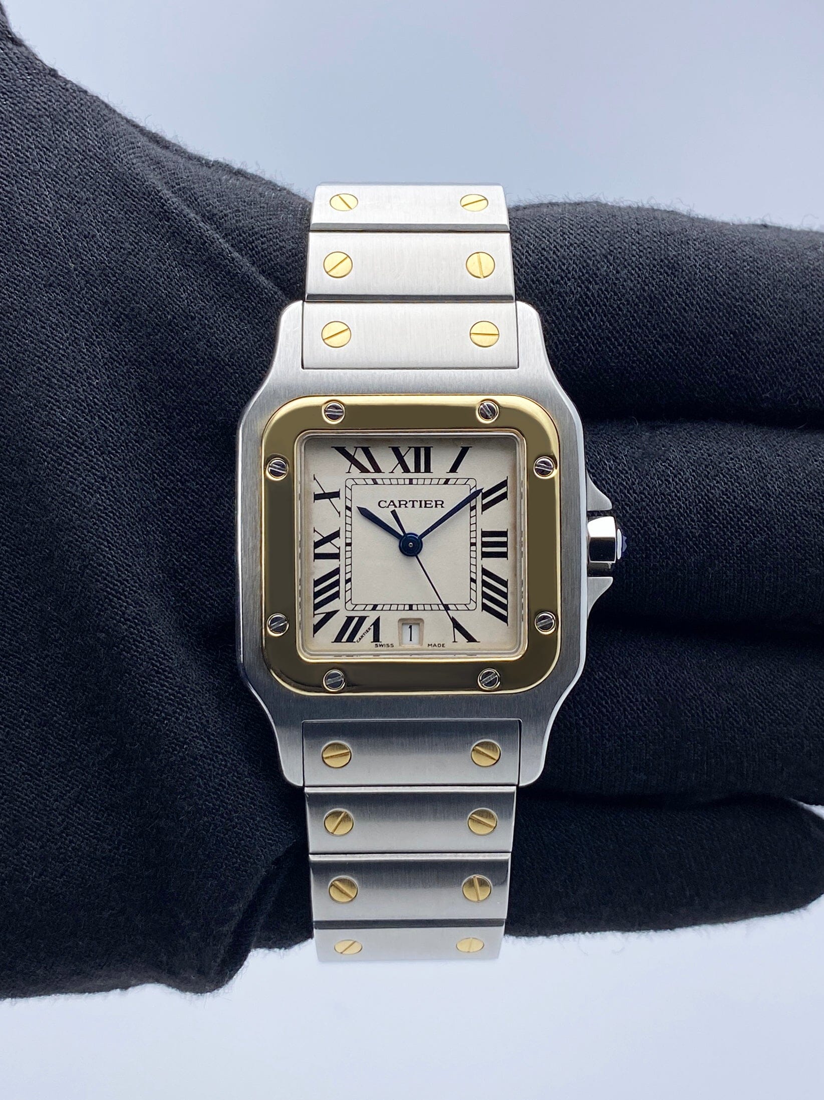 Cartier Santos Galbee W20011C4 Two Tone Mens Watch - Watches
