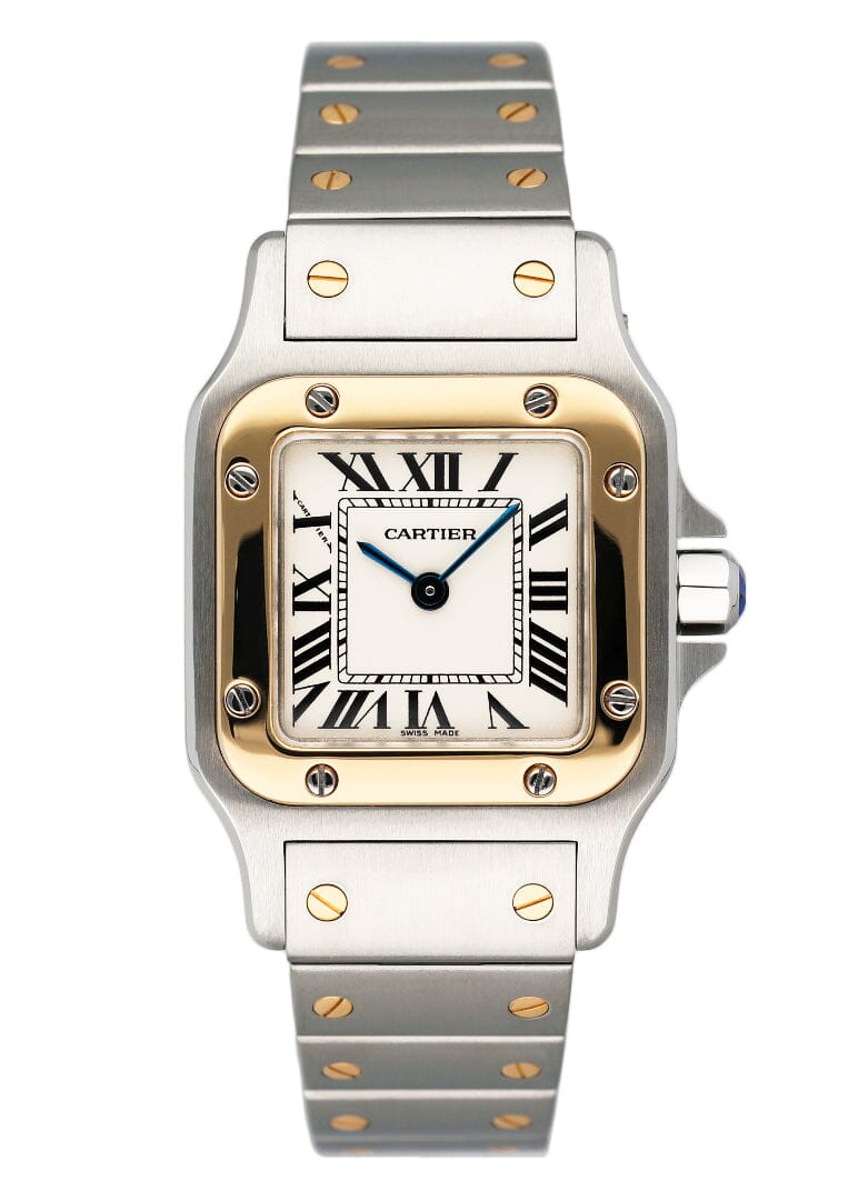 Cartier Santos Galbee W20012C4 Two Tone Ladies Watch - Wristwatch