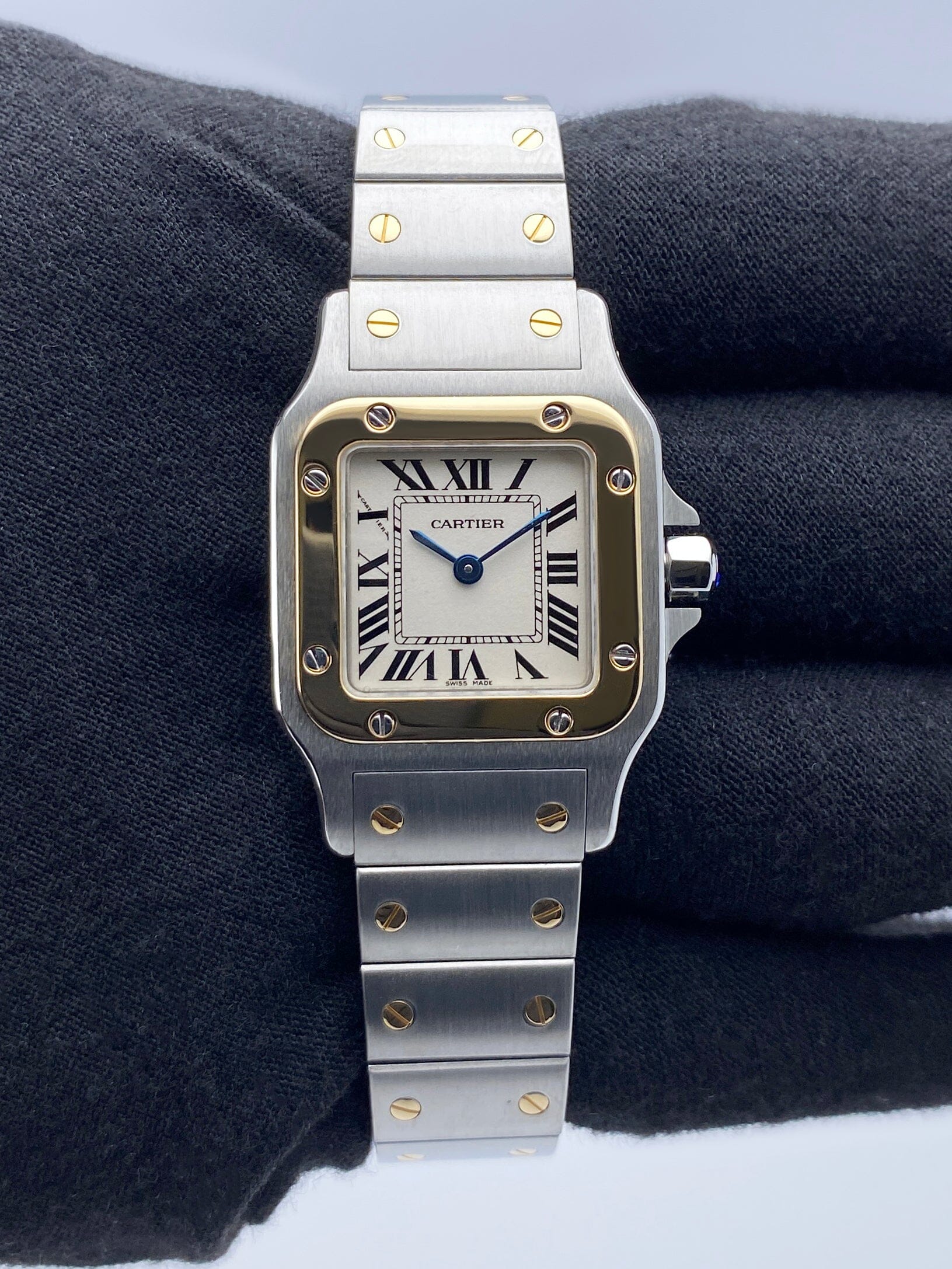 Cartier Santos Galbee W20012C4 Two Tone Ladies Watch - Wristwatch