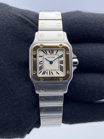 Cartier Santos Galbee W20012C4 Two Tone Ladies Watch - Wristwatch