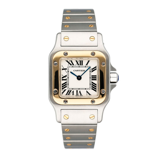 Cartier Santos Galbee W20012C4 Two Tone Ladies Watch Box Papers