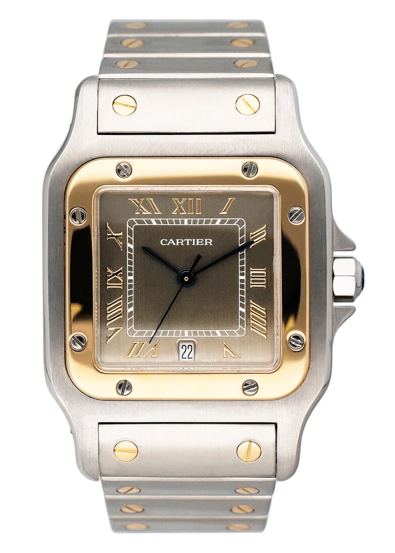 Cartier Santos Galbee W20030C4 Gray Dial Two Tone Watch - Watches