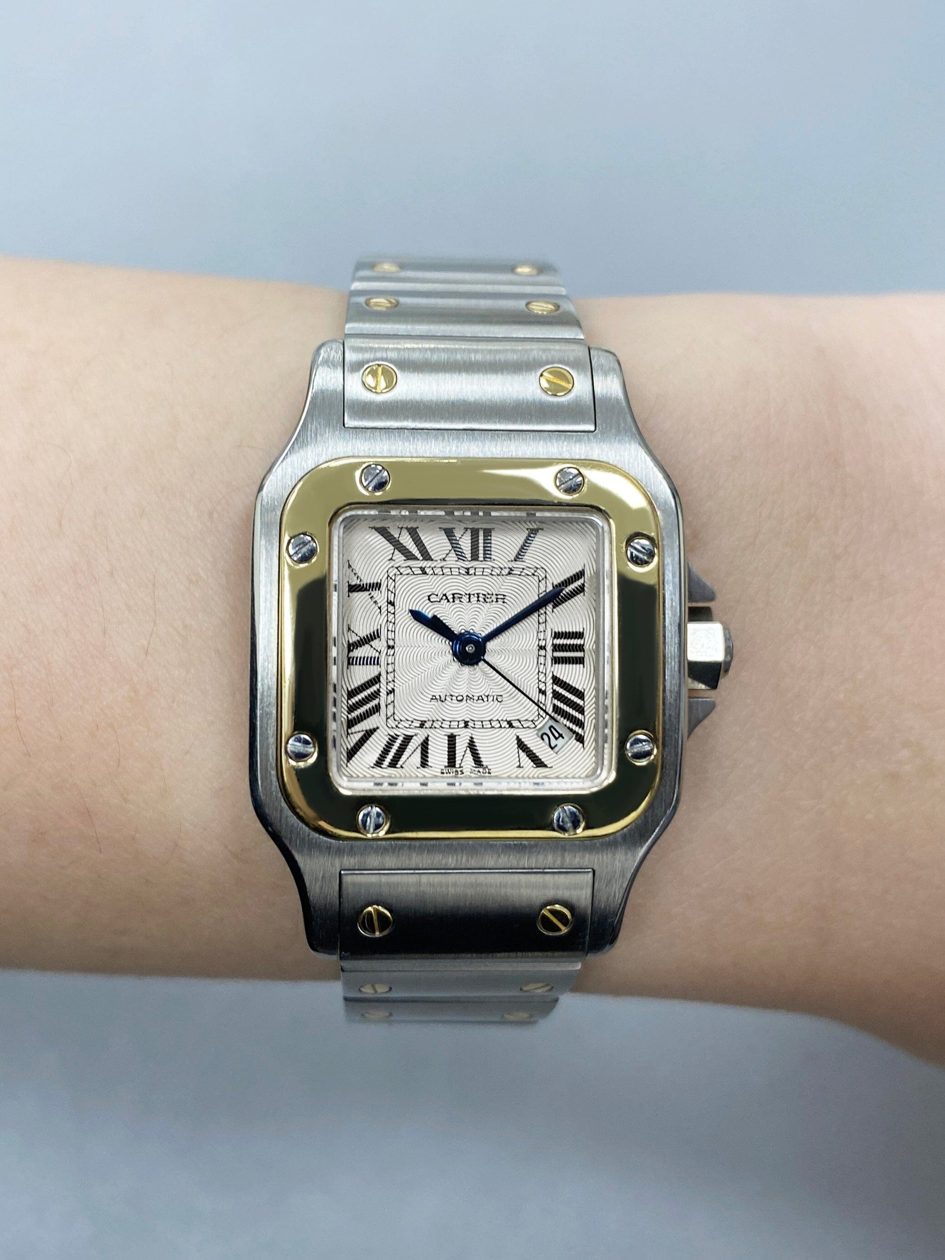 Cartier Santos Galbee W20057C4 Two Tone Ladies Watch - Watches