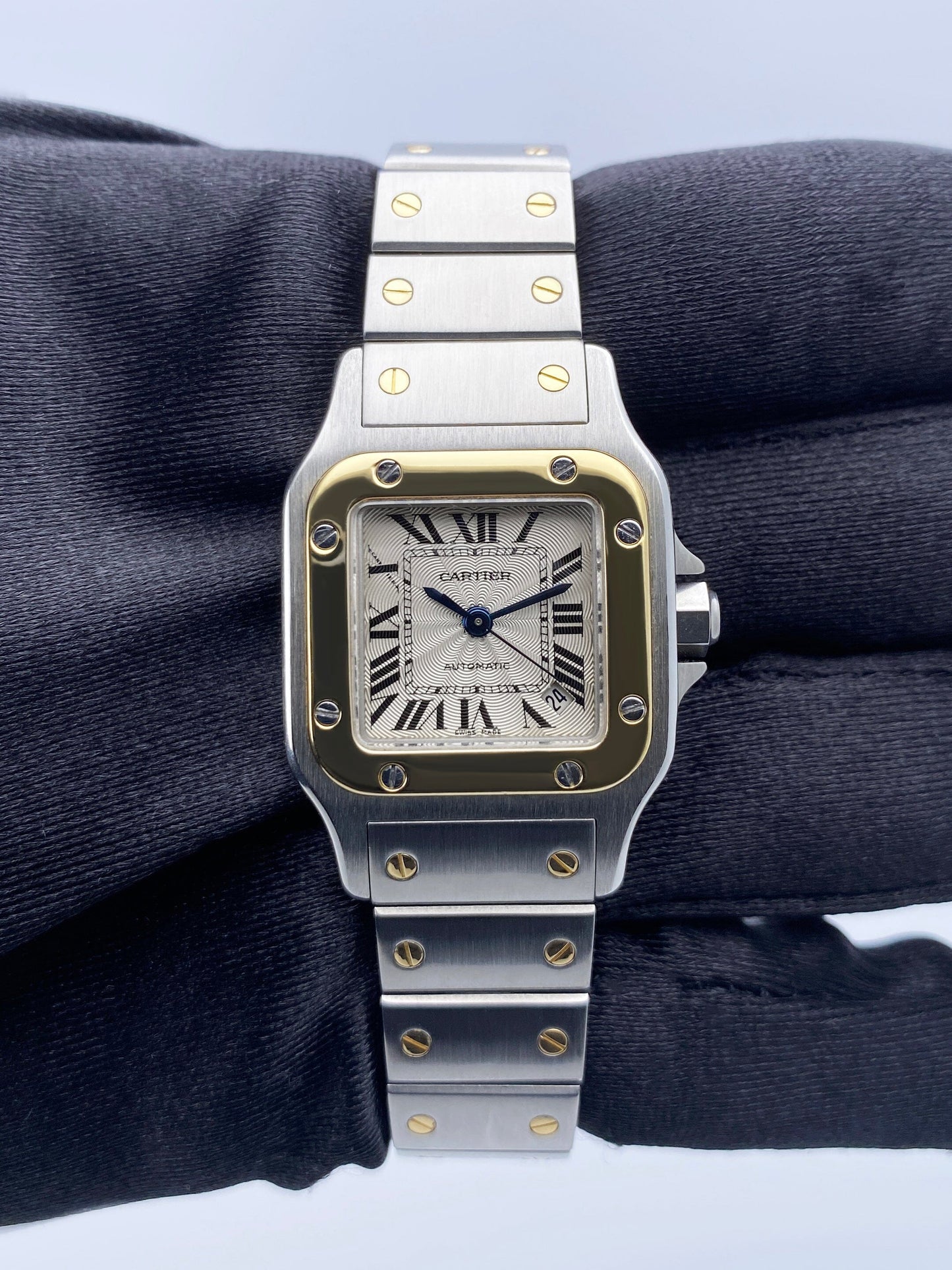 Cartier Santos Galbee W20057C4 Two Tone Ladies Watch - Watches
