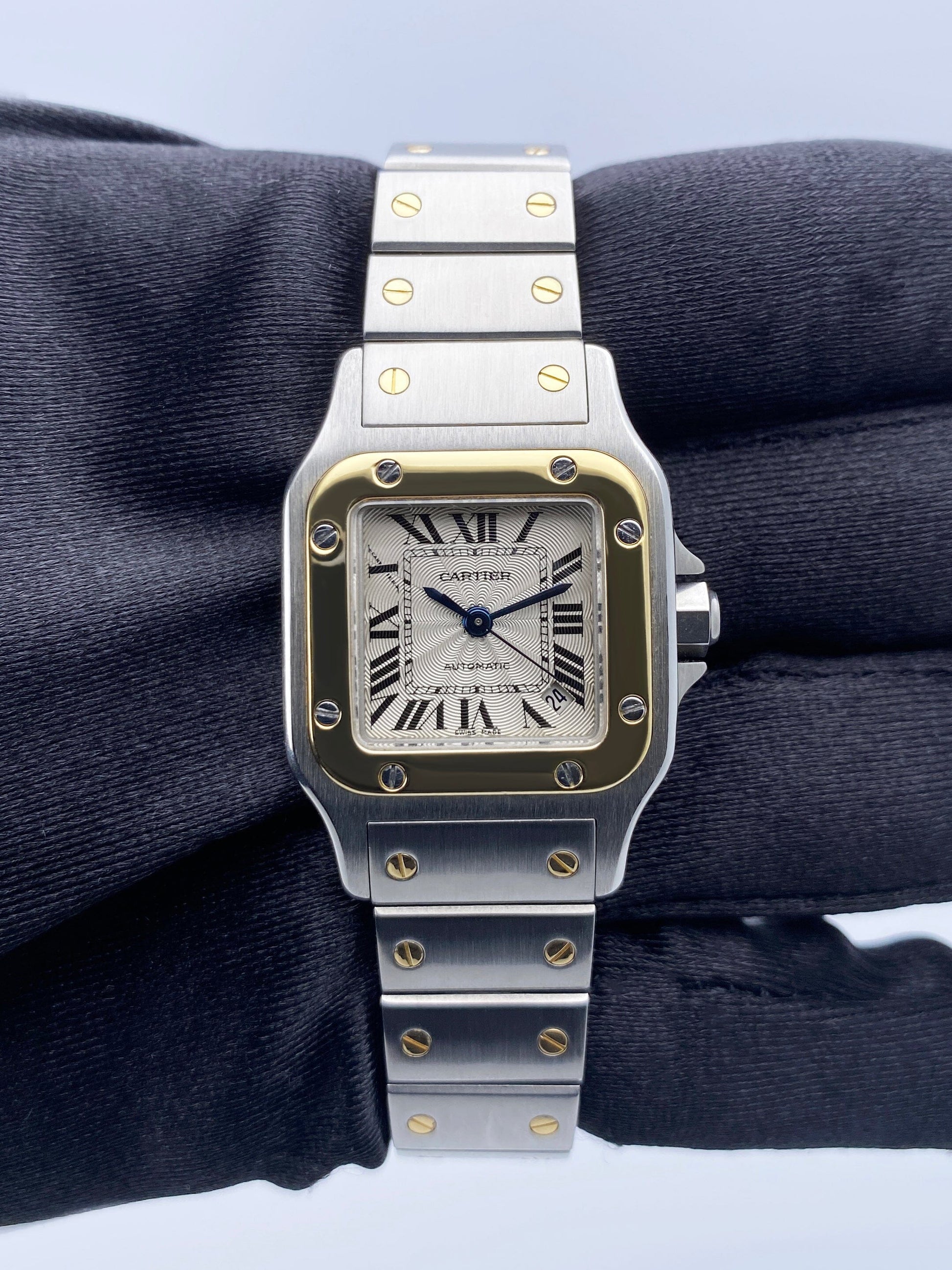 Cartier Santos Galbee W20057C4 Two Tone Ladies Watch - Watches
