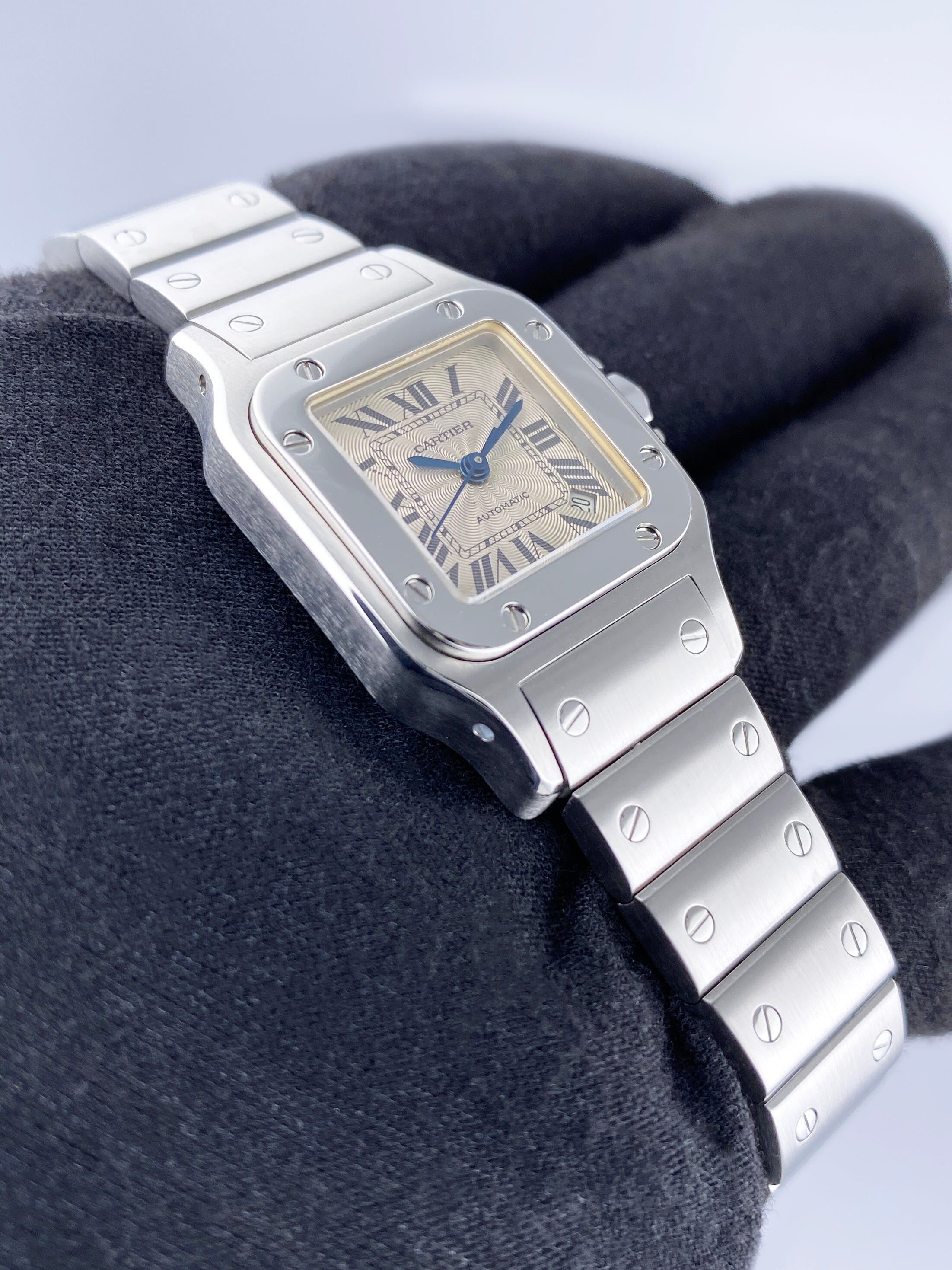 Cartier Santos Galbee W20062D6 Silver Dial Steel Ladies Watch