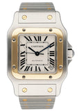 Cartier Santos Galbee W20099C4 18K Yellow Gold Steel Mens Watch - Watches