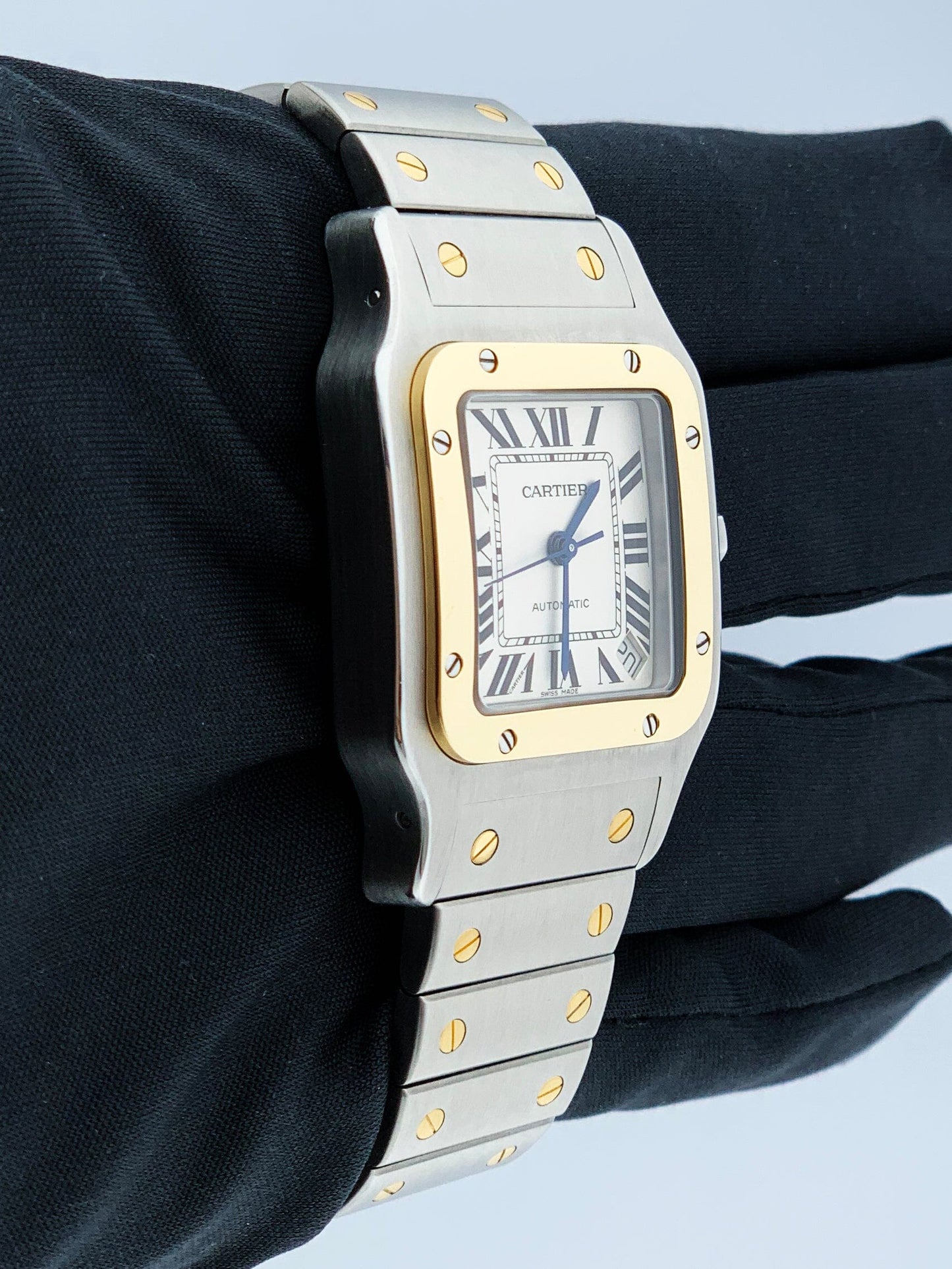Cartier Santos Galbee W20099C4 Two-Tone Mens Watch - Wristwatch