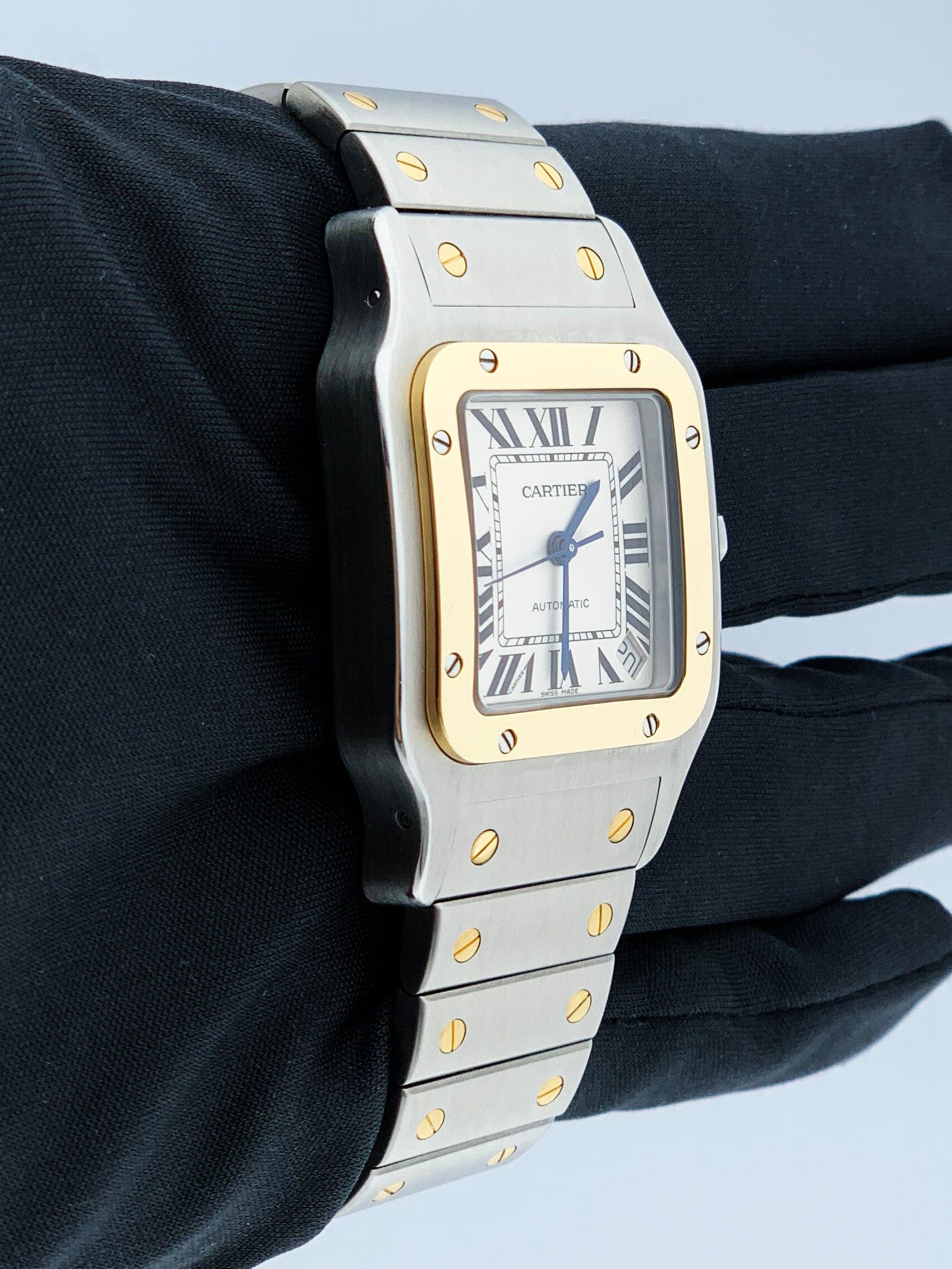 Cartier Santos Galbee W20099C4 Two-Tone Mens Watch - Wristwatch