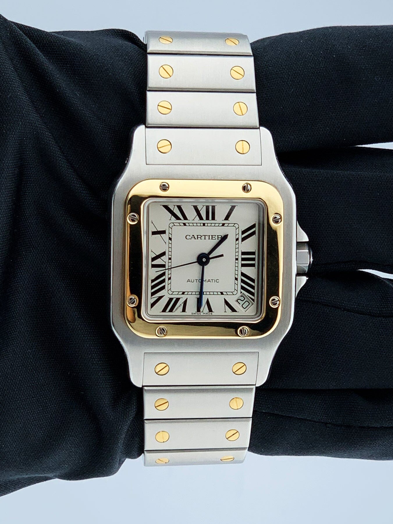 Cartier Santos Galbee W20099C4 Two-Tone Mens Watch - Wristwatch