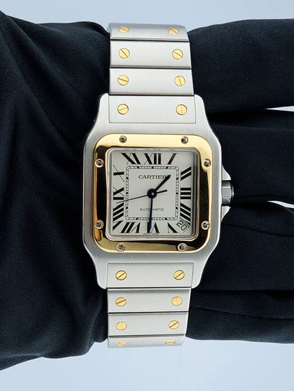 Cartier Santos Galbee W20099C4 Two-Tone Mens Watch - Wristwatch