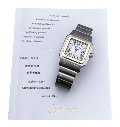 Cartier Santos Galbee W20099C4 Two-Tone Mens Watch Box Papers - Watches