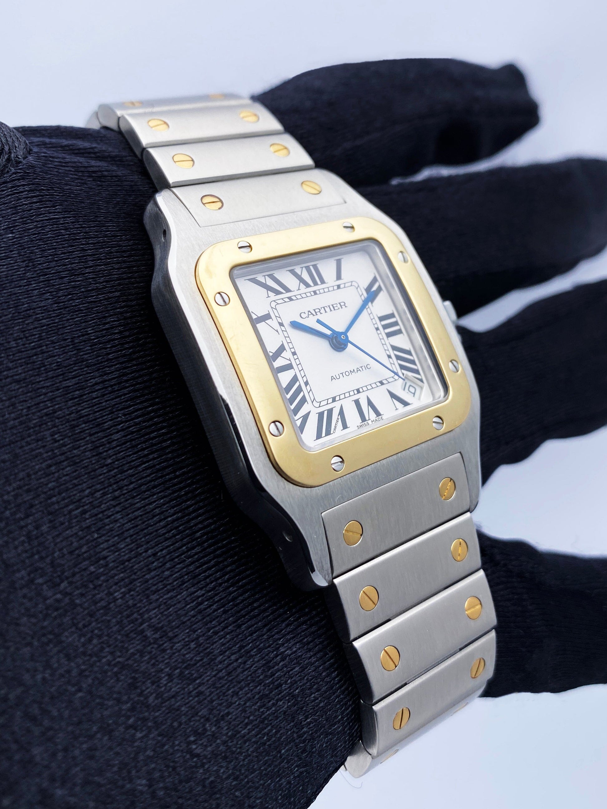 Cartier Santos Galbee W20099C4 Two-Tone Mens Watch Box Papers - Watches