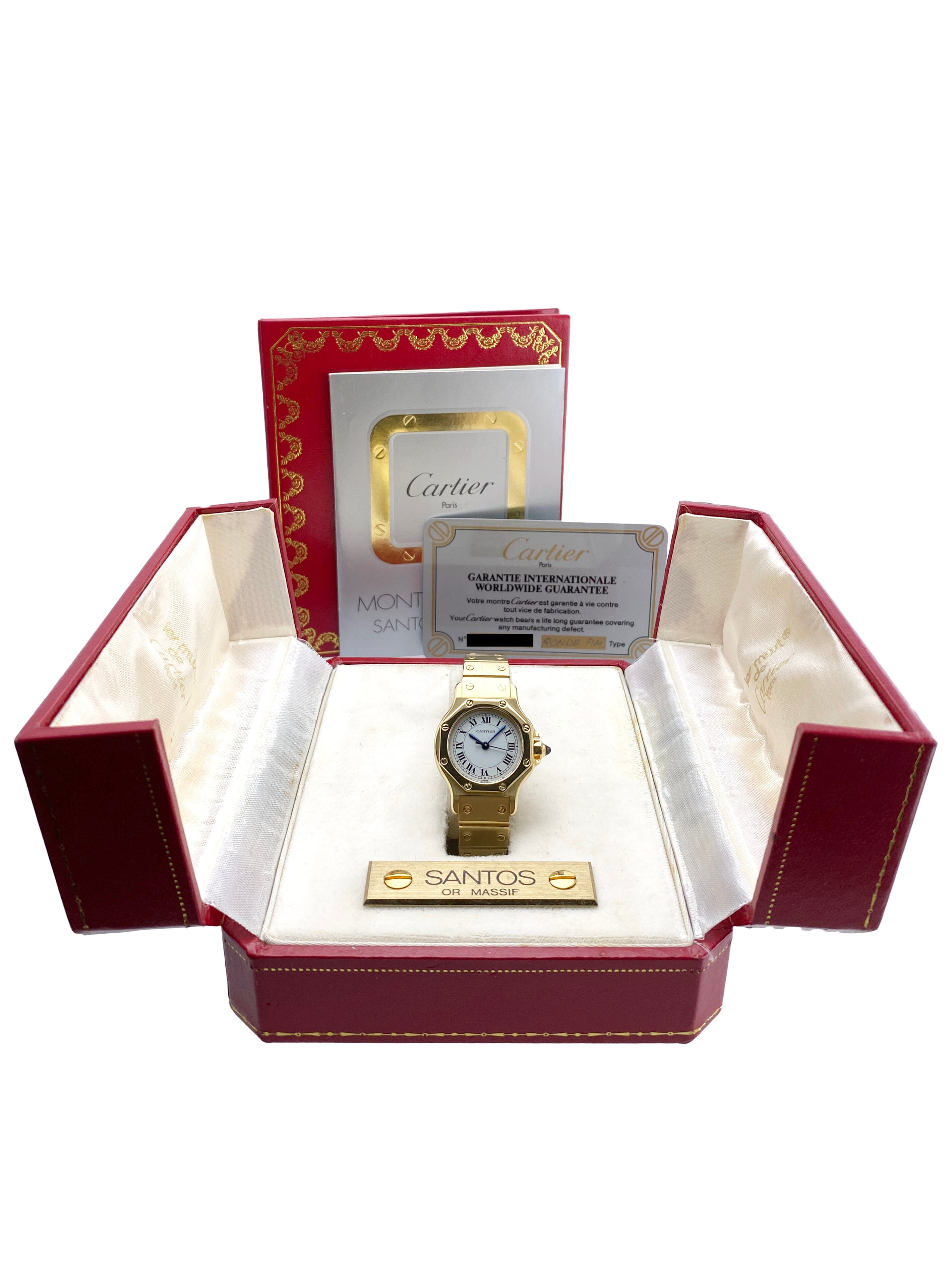 Cartier Santos Octagon 0906 18K Yellow Gold Ladies Watch – Phigora