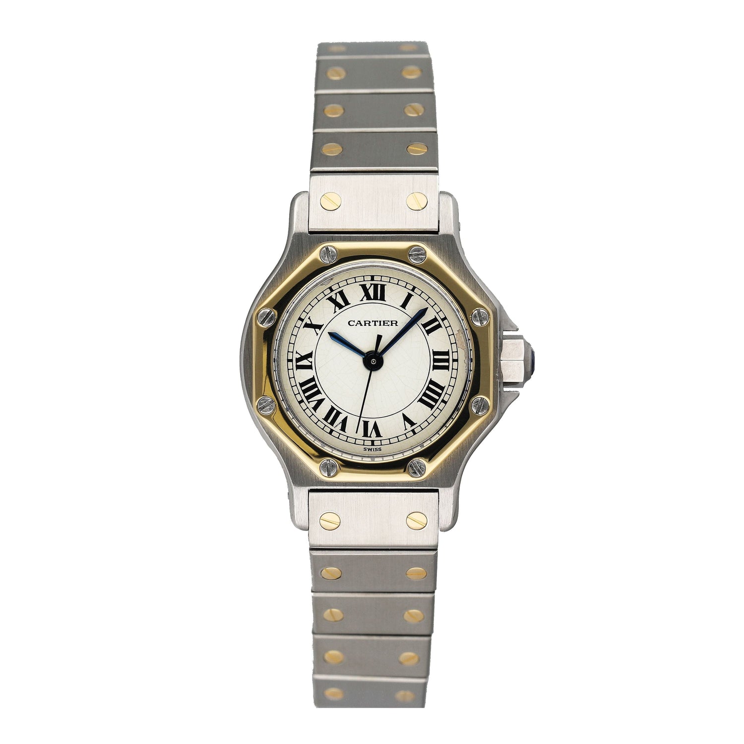 Cartier Santos Octagon 0907 Two Tone Ladies Watch - Watches